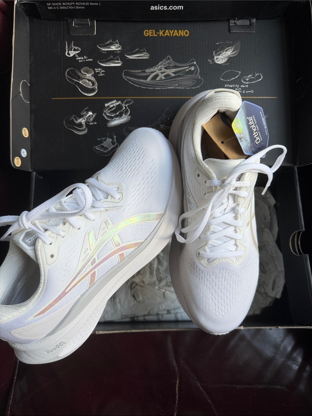 Asics grl Kayano 30 anniversary Athletic Running Shoe sneaker walking Iridescent